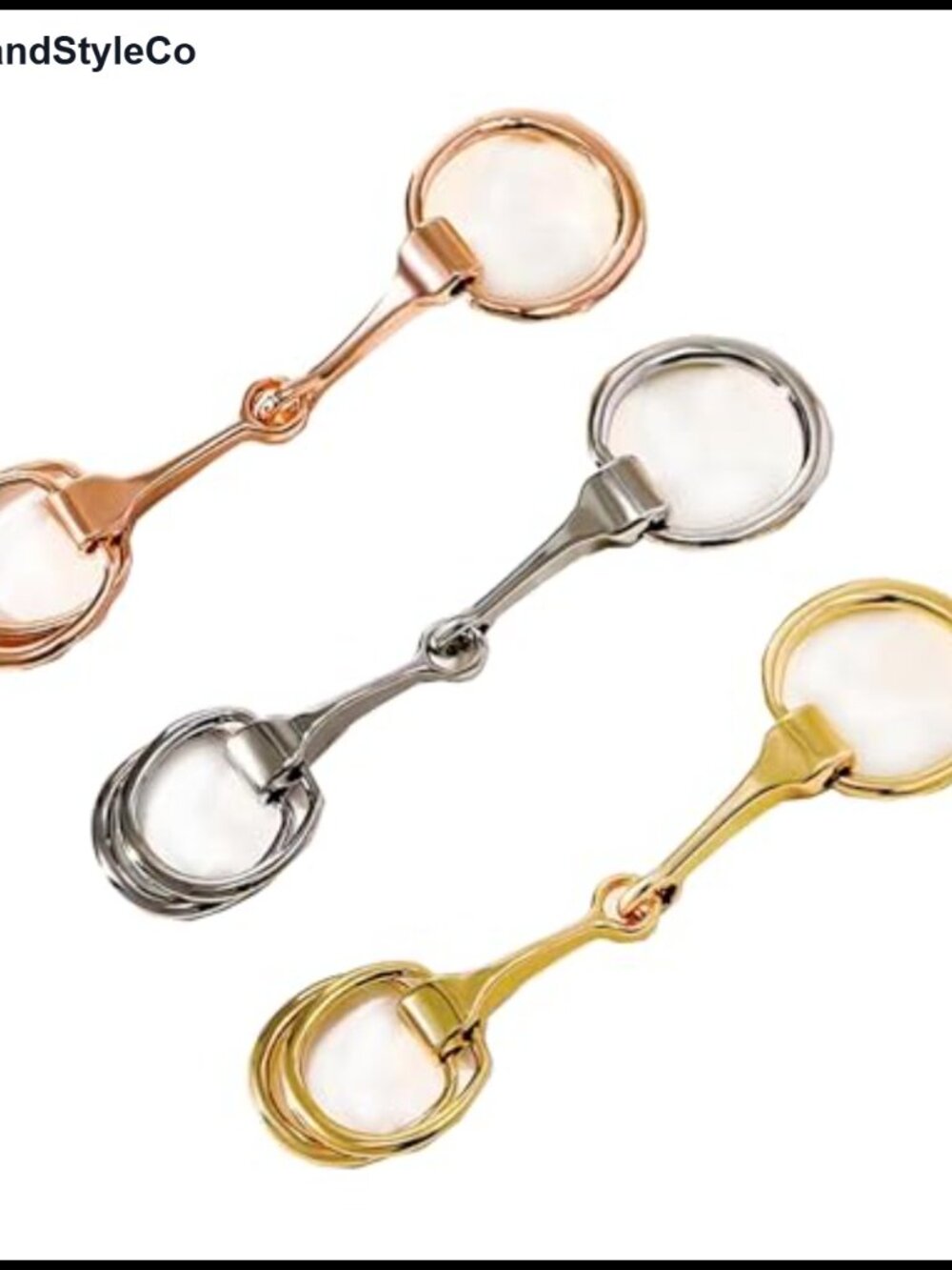 3 Pc Horsebit Scarf Clip Alloy Scarf Ring Set for Women